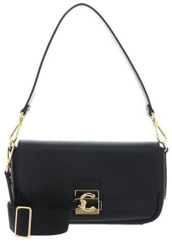 Coccinelle Pelle borsa a tracolla borsetta C-Me Handbag Grained Leather Noir nero