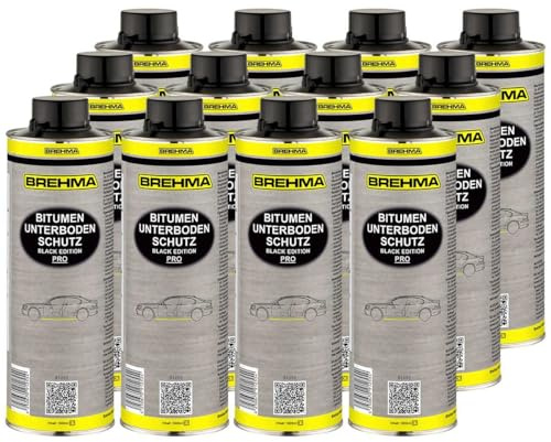 BREHMA 12x Bitumen Unterbodenschutz Steinschlagschutz schwarz 1l