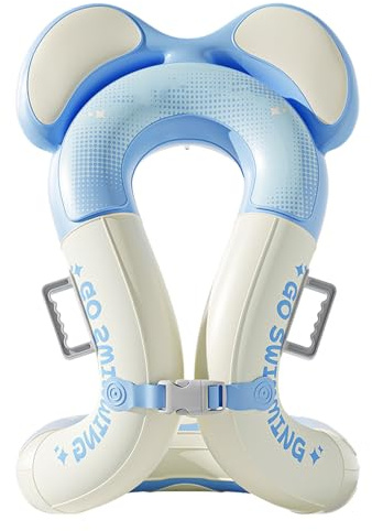 Giubbotto Salvagente Bambini 38x46cm – Braccioli Gonfiabili Con Fibbia Di Sicurezza Regolabile, Età 3-15 Anni, PVC Ecologico, Ideal Per Piscina, Spiaggia, Deportes Acquatici