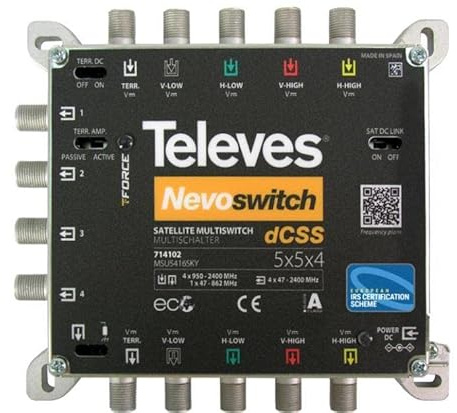 Televes 714102 NEVOSWITCH DCSS 5 INGRESSI - 4 USCITE