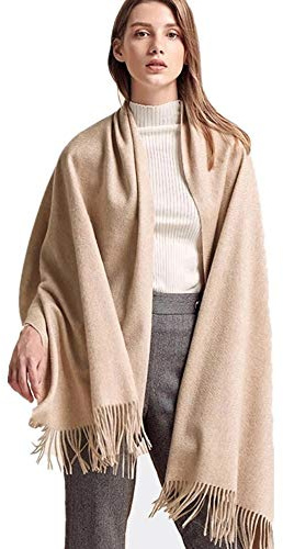 YNS Pashmina Schal aus Kaschmir-Gefühl, übergroße Decke, Schal, ultra-weich, einfarbig, Schal für Frauen