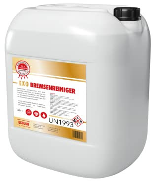 EXOLUB Bremsenreiniger Montagereiniger Entfetter ACETONFREI 30L Kanister 30 Liter | Säuberung und Entfettung Aller Oberflächen | schnelle Verdampfung