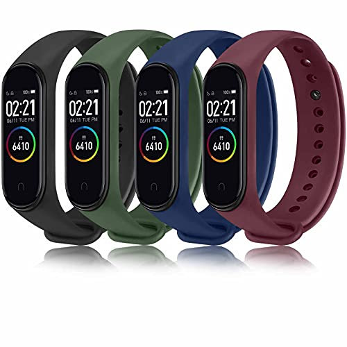 Wanme Correa Compatible con Xiaomi Mi Band 4 Xiaomi Mi Band 3 Pulsera, Silicona Reloj de Recambio Banda Coloridos Correa para Xiaomi Mi Smart Band 4/3