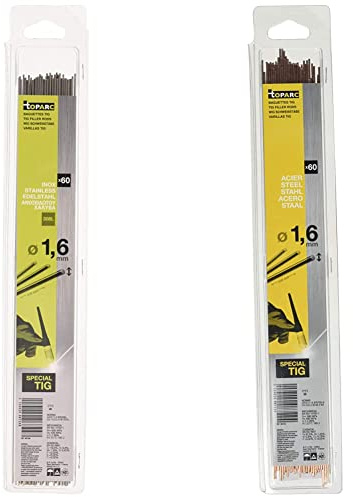 GYS 60 WIG-Schweißstäbe Edelstahl 308L- Ø 1,6mm / L. 330mm - Blister 0,33Kg & WIG Schweißstäbe, Stahl, Länge 330 mm, Durchmesser 1,6 mm
