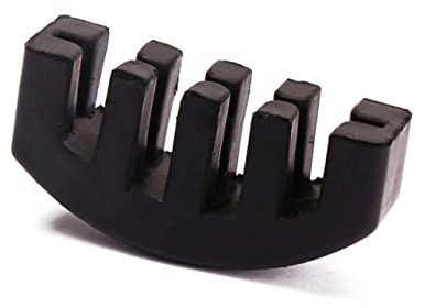 MILISTEN Lautstärke Geige Schwer Reduzieren Stumm Viola Control Zubehör - Violin Parts Sordino Practice Acoustic Prong Rubber Black For & | Schweres Gummi, Leicht den Steg zu Setzen, Schützt vor Kratzern und Verschleiß, Zubehör für Übungszwecke
