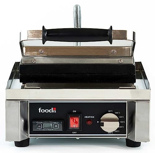 foodis Waffeleisen Herzform 1700W mit Heizanzeige & Timerfunktion - Gastronomie Herzwaffeleisen mit Temperaturregulierung 60-300°C - Waffle Maker, Waffel-Eisen, Waffelmaschine