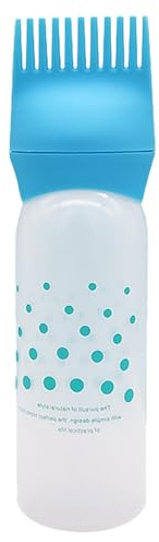 Hair Oil Applicator Bottle - 60z Scalp Applicator Comb Bottle | Hair Oiling Applicator Bottle | Applicating Brush Hair with Graduated Scale | Applicate Bottle Hair Dye Brush Bottle for Hair Dyeing