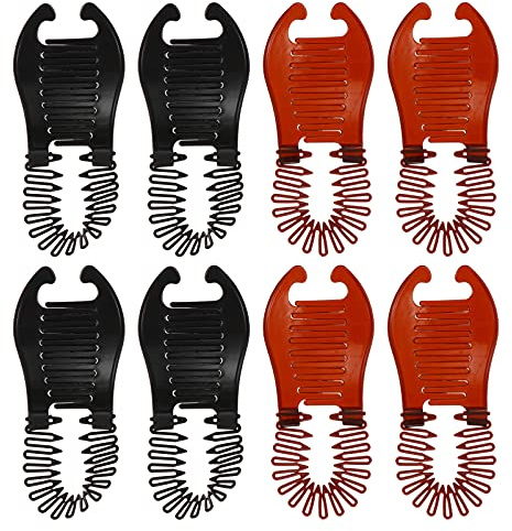 Ipetboom 8pezzi Pettine per Capelli Laterali Mollette Semplici per Capelli da Bambina Strumento per Acconciature da Bambina Pettine per Acconciature Mollette per Tagliare