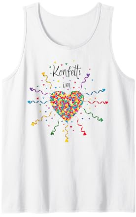 KONFETTI IM HERZEN - KARNEVAL FASCHING FASTELOVEND Tank Top
