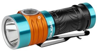 OLIGHT BatonTurbo 510 Meter lange Reichweite Pocket EDC Taschenlampe 1000 Lumen Angetrieben durch wiederaufladbaren Akku oder optionale Stromquellen Kleine LED Taschenlampe für Außen, Innen und