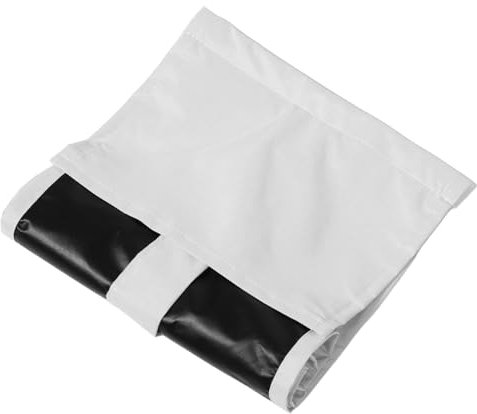 Gatuida Verdunkelungs-Vorhang Für Glastüren Sichtschutz Und Lärmschutz Für Haustüren Mit Seitlichem Licht Aus Hochwertigem Schickes Einfarbiges Design Atmosphäre Für Zuhause Weiß