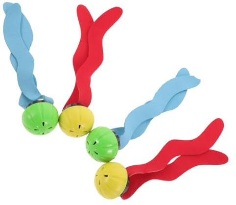 JOINPAYA 4pcs Diving Seagrass Pool Swim Sinkers for Outdoor Backyard Beach Play Promotes Underwater Skills and Swimming Learning for Boys