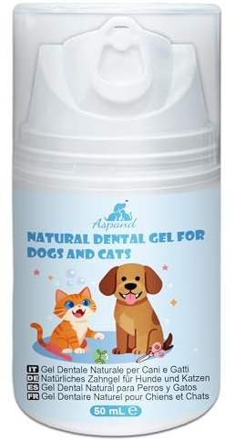 Aspand Gel Denti Puliti Naturale per Cani Dentifricio per Cani 50ml