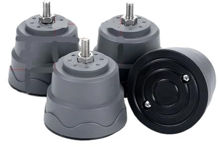 Waschmaschinensockel Waschmaschinensockel, Elefantenfuß, hoher Tisch, stoßfestes Pad, Kunststoffständer for die Badezimmerorganisation(Dark gray [4 pack] 12-14cm high)