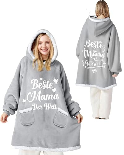 Geschenke für Mama, Muttertagsgeschenke Hoodie Decke für Den BesteMama | Geburtstagsgeschenk fürMama Frauen,Werdende Mama Geschenk Mutter Frau zum Muttertag Geburtstag Weihnachten