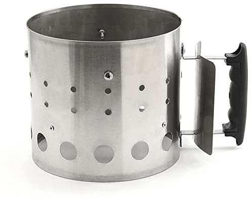 Charcoal Chimney Starter Set Fireplace Accessories Lighter Cubes BBQ Heat Resistant Gloves Blower BBQ Tools