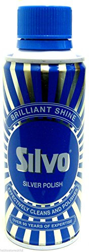 Silvo - Limpiador de esmalte de acero inoxidable cromado de plata (200 ml)