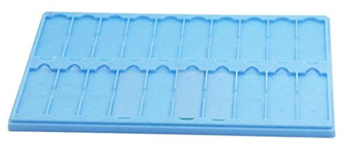 Mikroskop-Bodenwanne aus Kunststoff, 20 Stück, blau, 1
