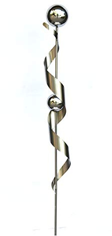 Garden Pleasure Gartenstecker mit 2 Kugel, Spiralenform