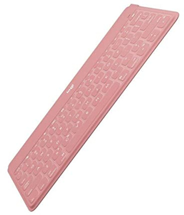 Logitech Keys-To-Go Clavier sans Fil, Clavier QWERTY Espagnol - Rose