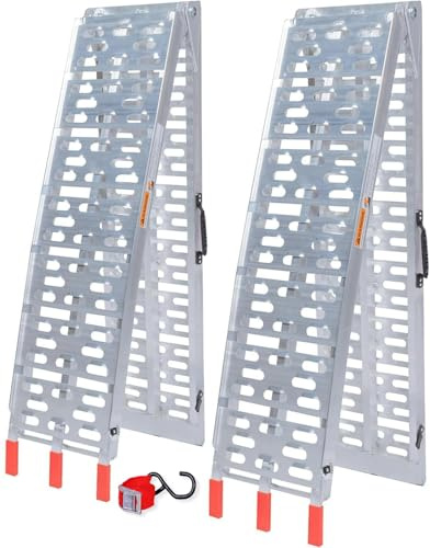 Par de rampas de Carga Plegables de Aluminio, hasta 680 kg de Carga máxima (par)