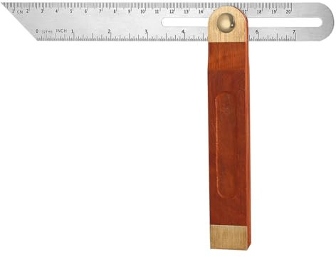 Adjustable Carpentry Square Bevel Gauge Sliding T-Bevel 300mm, Ruler Craft Tool for Craftsman Carpenter Architect Engineer Woodworking