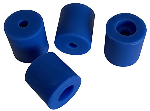 3DPLady | Silikonpuffer (Silikondämpfer) Ersatz für 3D Drucker Federn 1x16mm + 3x18mm Zubehör kompatibel für Ender 3 Serie (V2,Pro)(Blau)