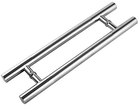 Polierter, gebürsteter Edelstahl-Rundrohrgriff, verdickte Holztür, KTV-Tür, Push-Pull-Handlauf, Büro-Glastürgriff (Größe: 1000 x 700 mm)
