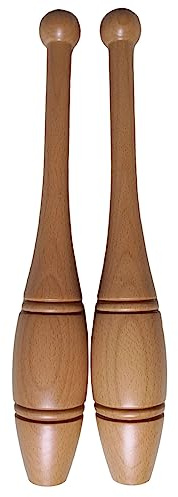 MBROS Indian Clubs Ensemble de Clubbell en Bois 500g 1000g, Home Gym Office Barres d'entraînement lestées pour Le Conditionnement d'étirement et l'entraînement en Rotation