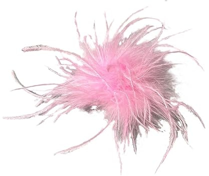 Federbrosche für Damen,Flauschige Straußenfeder Brosche Haarclip Braut Hochzeit Kopfschmuck Brosche Pin Haar Accessoire Fascinator Kopfbedeckung für Mädchen Frauen Geburtstag Hochzeit Party Strand