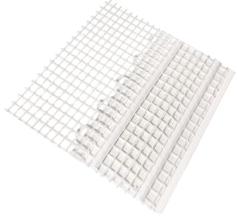 10x Handelskönig Blechanschlussprofil mit Gewebe 200 cm = 20 m WDVS Fassade Dachanschlussprofil Dachrinnenabschluss