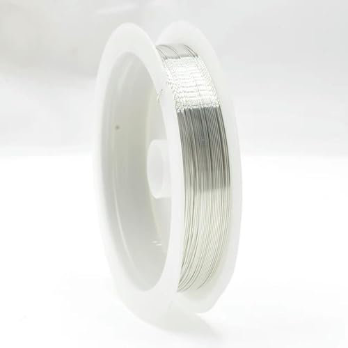 KENDAS 0,2–1 mm Silber/Gold/Roségold Kupferdraht für Armband, Halskette, DIY, farbecht, Perlendraht, Schmuckherstellung, Kordelschnur zum Basteln