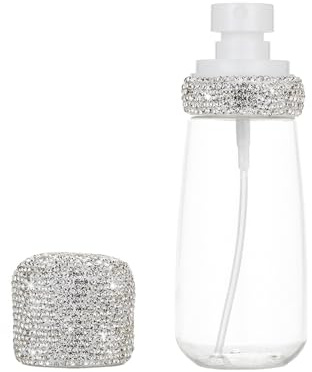 iHMeiju Bling - Botella de spray de viaje – 60 ml, mini pulverizador vacío de niebla fina, a prueba de fugas, contenedores de viaje recargables para agua, perfume, niebla facial y capilar
