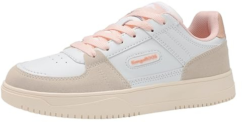 KangaROOS Unisex K-Nat Harper sneakers, vit/frost rosa, 40 EU, Vit frost rosa, 40 EU