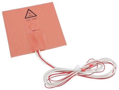 3D-Drucker-Heißbett-Heizkissen, 100 X 100 Mm, 24 V, 75 W, Hochtemperaturbeständig, mit Selbstklebender Rückseite für VONON 0/0,1/0,2
