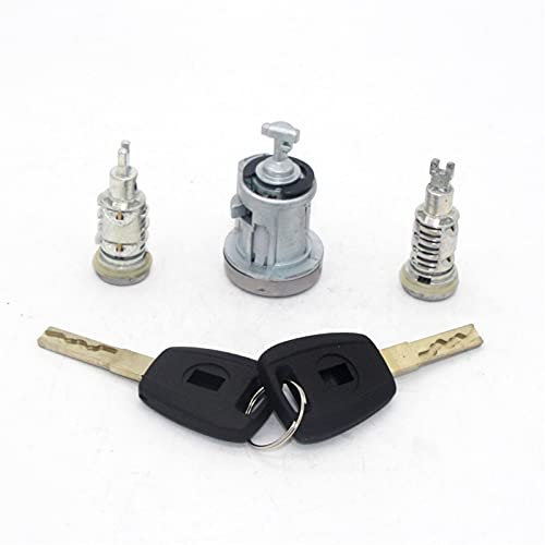 XEBRAD Mit SIP22-Klingenschlüsseln, 3-teiliges Komplettset, Zündtür-Kofferraum-Schlosszylinder, for FIAT, Ducato, for Citroen, Jumper, for Peugeot, Boxer Autotürschließzylinder