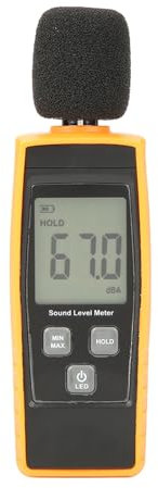 Baxnore RZ1359 DB Meter, fonometro digitale LCD, tester del rumore ambientale, tester del rumore digitale, fonometro digitale, dispositivo di misurazione del rumore per la casa