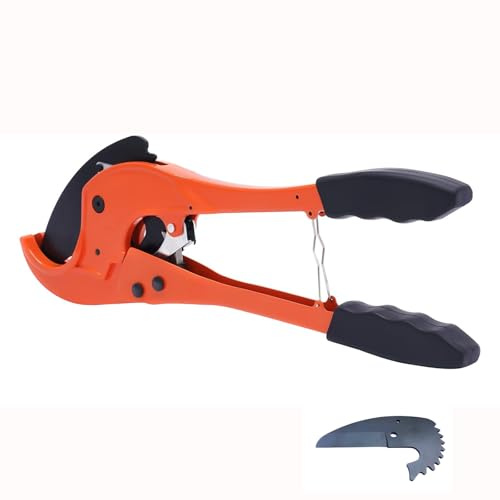 YiAndeli PEX PVC PPR Cortatubos, De Alta Resistencia Carraca Cortatubos, 20-75mm Tubo Manguera Herramienta De Corte con Cuchillas Reemplazables para Bricolaje Casero, Reparación, Fontaneros
