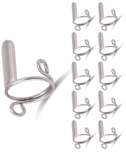 Anillos de uñas (sin pegamento) Anillos de uñas ajustables para uñas acrílicas y prensa en metal para conjunto de uñas reutilizable desmontable
