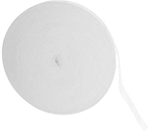 POPETPOP Verstellbares Flaches Polyester Gummiband mit Knopflöchern Breit Elastisches Nähband für Kleidung Hosen Röcke DIY Nähen Zubehör