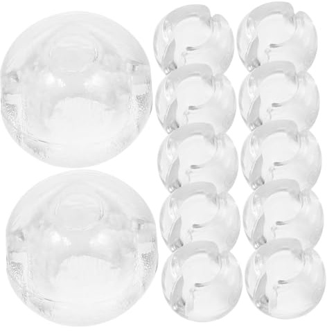 ELAYARD Fermacatena Perline per Tende Verticali, Fermacordoncino Trasparente Stabile per Sostituzione Perline Tende a Rullo, Kit 12 Pezzi Accessori Riparazione Tendaggi