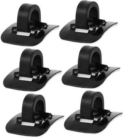 UTHCLO 6pcs Aluminum C-Clips for Mountain Bike Cable Housing Bicycle Wire Guide Clamps with Adhesive Backing Easy Install Brake Line Holder for Precise Routing and Aerodynamic Performance