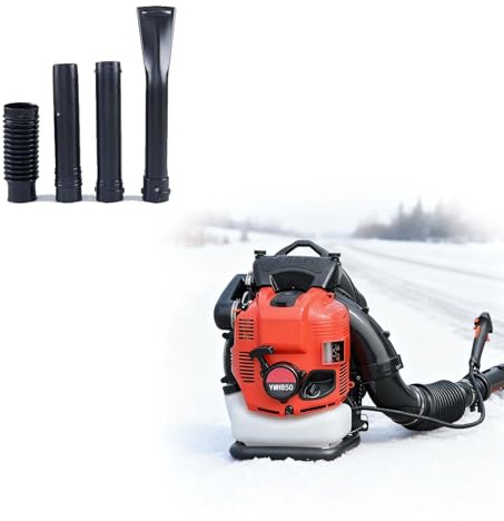 EPIKNOWEE Soffiatore a Zaino 4 Tempi 100cc Aggiornato, Spazzaneve a benzina 6kW Potente e Controllo Crociera, Motore Basso Consumo per Soffiaggio Foglie e Rimozione Neve in Parchi e Prati(Red)