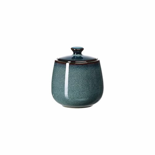 Ritzenhoff & Breker Bali Zuckerdose, 350 ml, Kandis-Behälter für 6 Personen, Skandinavisches Design mit Reaktivglasur, Steinzeug, Blau