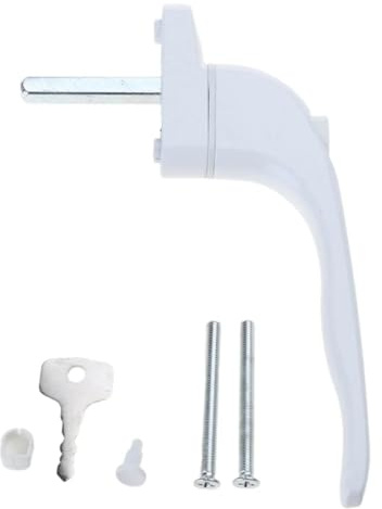 Maniglia per finestra Maniglia universale for finestra bianca con chiusura a chiave for doppi vetri