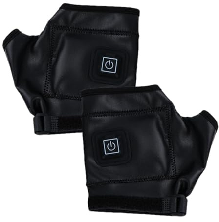 Guantes Eléctricos Calentados - Manoplas Térmicas De Invierno Sin Dedos, Recargables | Equipo De Calentamiento Al Aire Libre para Escalar Y Montar, 3 Temperaturas Ajustables, Calentador De Manos, Kit