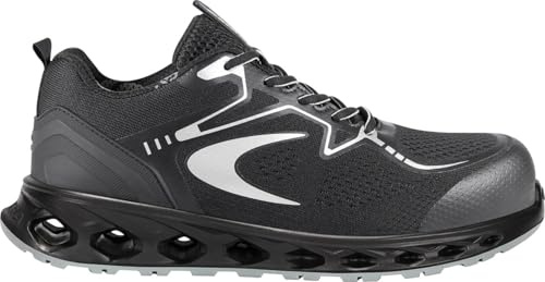 COFRA Karate ESD S1 PS FO SR, Calzado de Seguridad Laboral, Negro, Puntera de Fibra de Vidrio, Plantilla Light Foam, Antideslizante