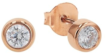 Amor Ohrstecker 925 Sterling Silber Damen Ohrschmuck, mit Zirkonia synth., Kommt in Schmuck Geschenk Box.