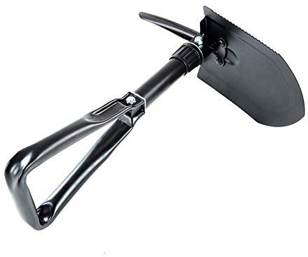 WangLx Folding shovels Multifunzionale Vanga Pieghevole,Portatile Vanga Militare Pala Vanga Esterna Sopravvivenza Pala Neve Pale da Campeggio per Escursioni, Campeggio, Black