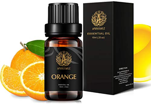 Aromaterapia Olio essenziale di Arancio, Oli profumati al 100% di arancio per diffusore, umidificatore, massaggio, aromaterapia, casa, Arancione Olio Essenziale Profumo 0,33 oz - 10ml